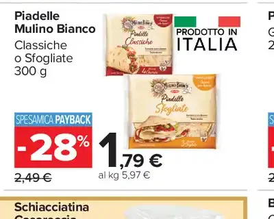 Piadelle Mulino Bianco