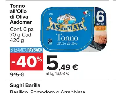 Tonno all'Olio di Oliva Asdomar