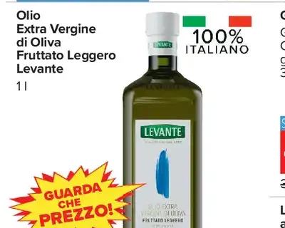 Olio Extra Vergine di Oliva Fruttato Leggero Levante