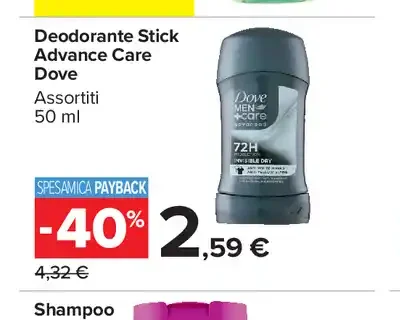 Deodorante stick Dove Advance Care