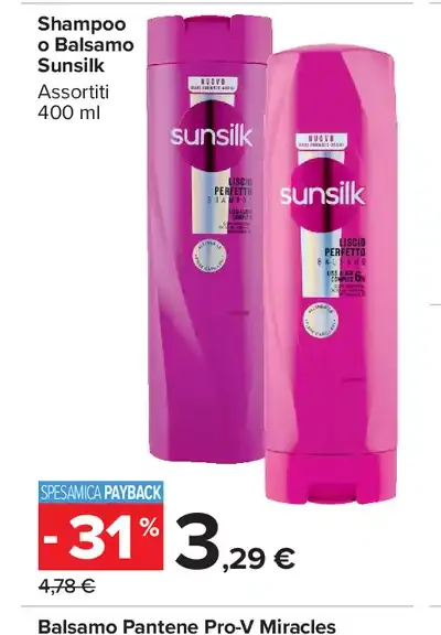 Shampoo o balsamo Sunsilk
