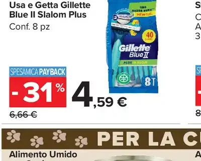 Rasoio usa e getta Gillette Blue II Slalom Plus