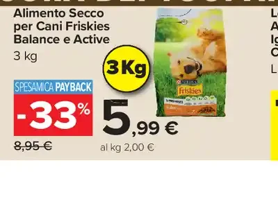 Alimento secco per cani Friskies Balance e Active