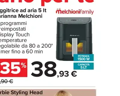 Friggitrice ad aria Melchioni Family
