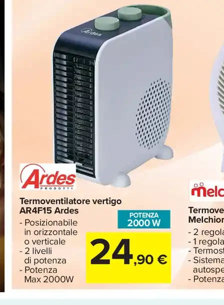 Termoventilatore verticale AR4F15