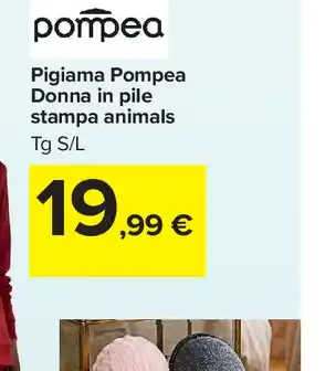 Pigiama Pompea donna in pile
