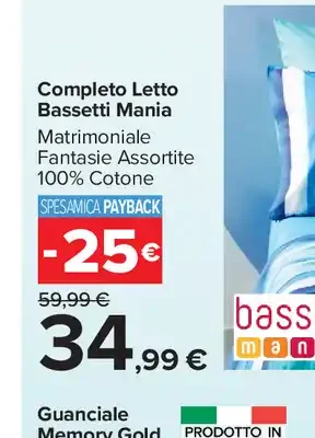 Completo letto Bassetti Mania