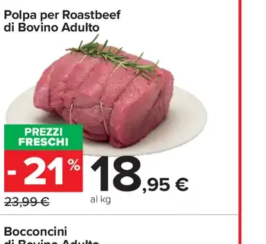 Polpa per roastbeef di bovino adulto