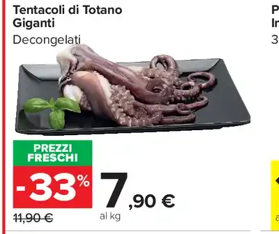 Tentacoli di totano giganti