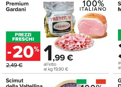Prosciutto cotto nazionale premium Gardani