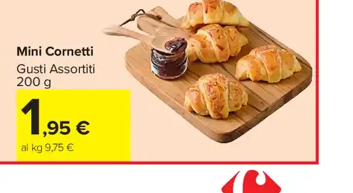 Mini cornetti gusti assortiti