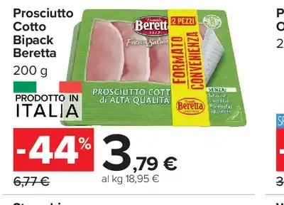 Prosciutto cotto Bipack Beretta