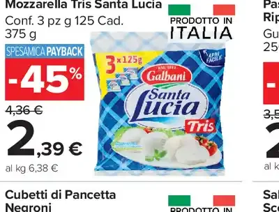 Mozzarella Tris Santa Lucia