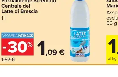 Latte UHT parzialmente scremato Centrale del Latte di Brescia