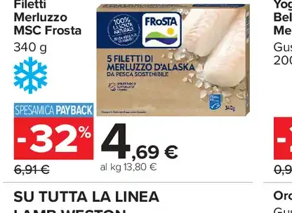 Filetti merluzzo MSC Frosta