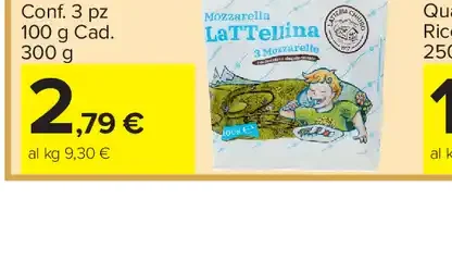 Mozzarella Latteria Lattellina Tris