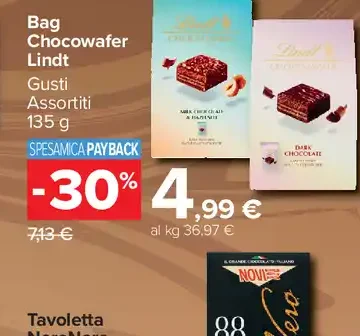 Bag ciocowafers Lindt gusti assortiti