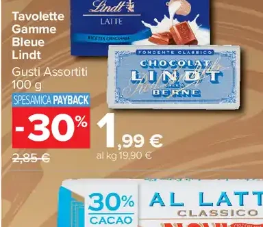 Tavolette Lindt assortite