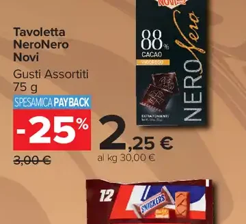 Tavoletta Nero Nero Novi