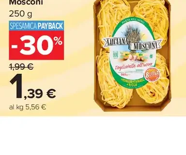 Tagliatelle all’uovo Moscioni