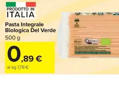 Pasta integrale biologica Delverde