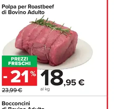 Polpa per roastbeef di bovino adulto