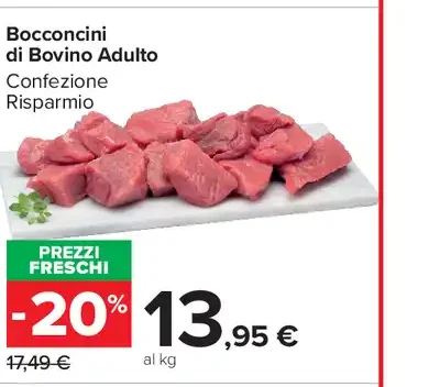 Bocconcini di bovino adulto