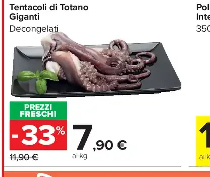 Tentacoli di totano giganti