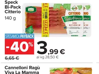 Tagliofresco speck bi-pack Citterio