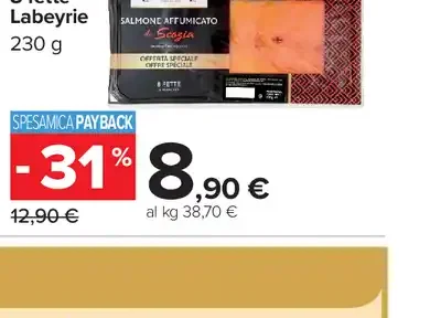 Salmone affumicato scozzese 8 fette Labeyrie