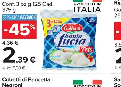 Mozzarella Tris Santa Lucia