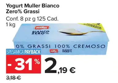 Yogurt Muller Bianco Zero Grassi