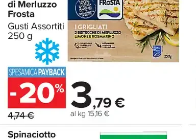 Bistecca di merluzzo Frosta