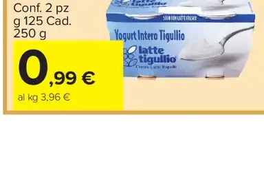Yogurt Tigullio intero o magro
