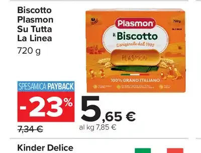 Biscotto Plasmon Su Tutta La Linea
