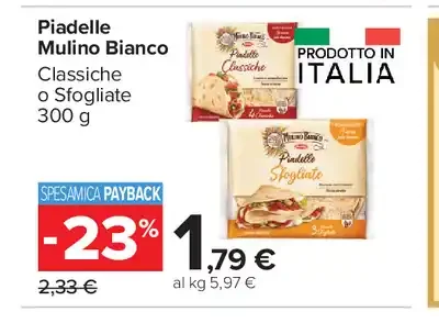 Piadelle Mulino Bianco