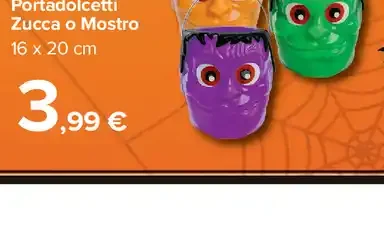 Cestino Portadolcetti Zucca o Mostro