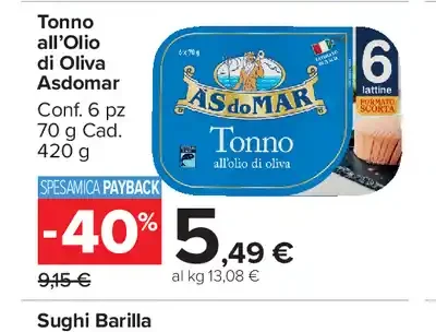 Tonno all'Olio di Oliva Asdomar