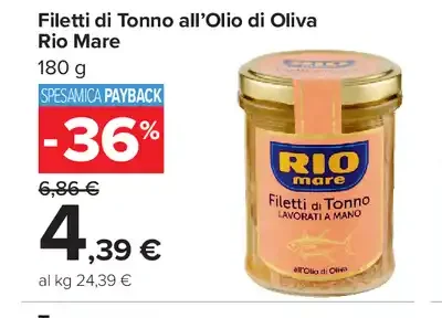 Filetti di Tonno all'Olio di Oliva Rio Mare