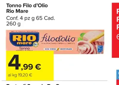 Tonno Filo d'Olio Rio Mare
