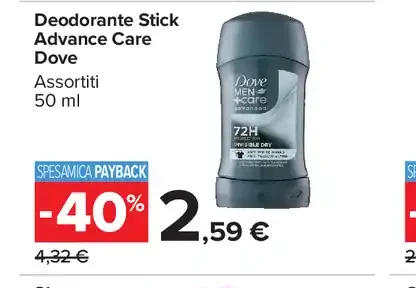 Deodorante stick Dove Advance Care