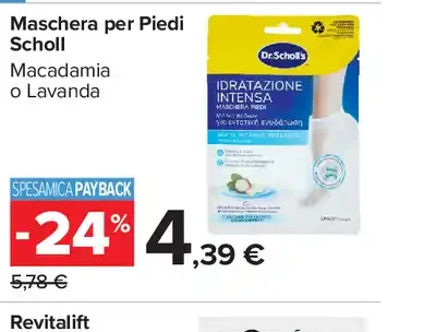 Maschera per piedi Scholl