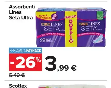 Assorbenti Lines Seta Ultra