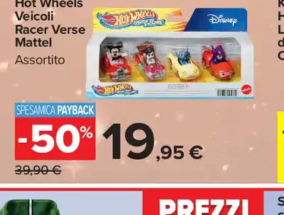 Hot Wheels veicoli Racer Reverse