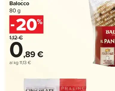 Mini panettone o mini pandoro flow pack Balocco