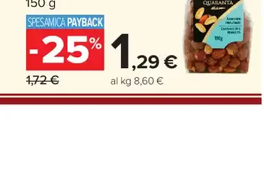 Sacchetto pralinato arachidi Quaranta