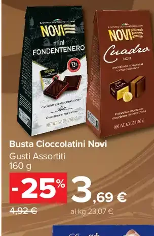 Busta Cioccolatini Novi Gusti Assortiti