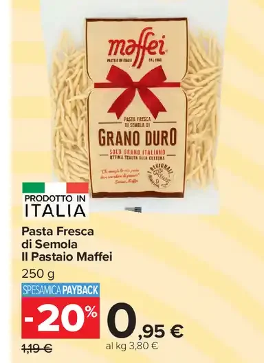 Pasta Fresca di Semola Il Pastaio Maffei