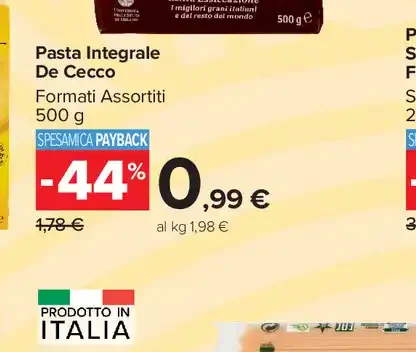 Pasta Integrale De Cecco