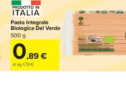 Pasta Integrale Biologica Del Verde